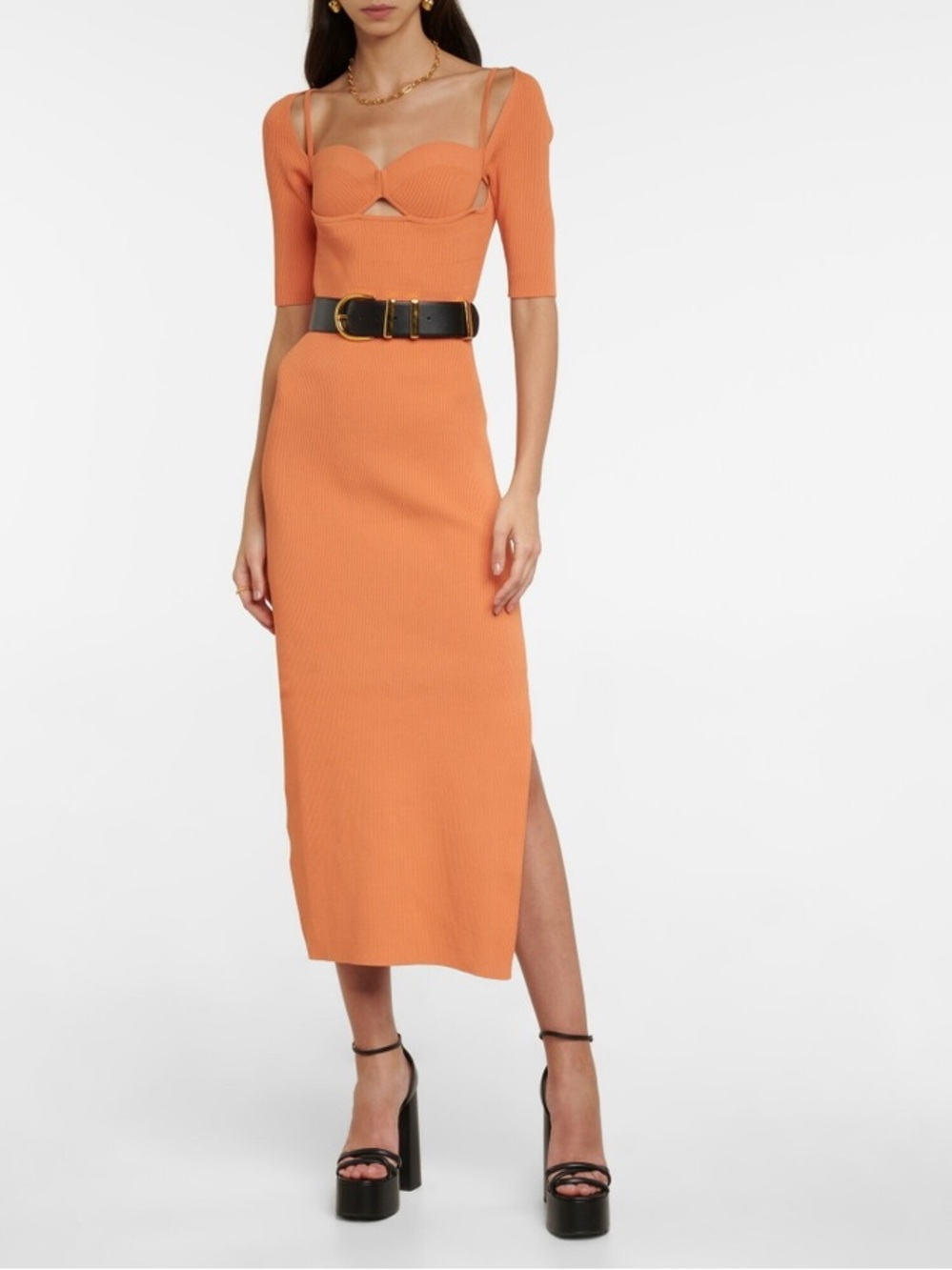 Altuzarra Mareen Ribbed Midi Dress NWT Retails $1595